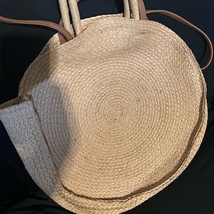 BOHO Woven large round purse